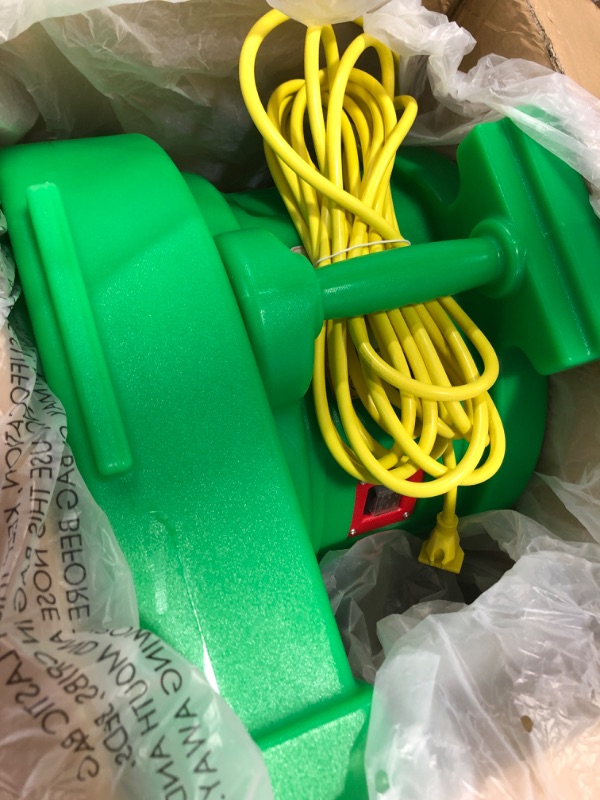 Photo 2 of B-AIR Kodiak 1.5 HP ETL Bounce House Blower, Green