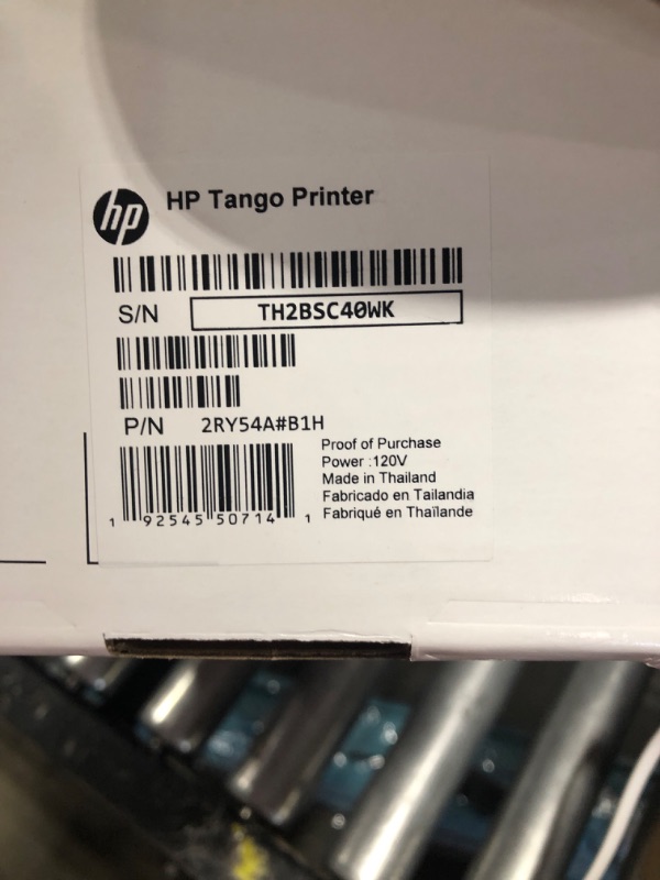 Photo 5 of HP - Tango Wireless Instant Ink Ready Inkjet Printer - Wisp Gray