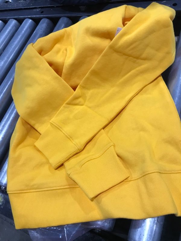 Photo 2 of Amazon Essentials Women's Open-Neck Fleece Tunic Sweatshirt X-Small Golden Yellow