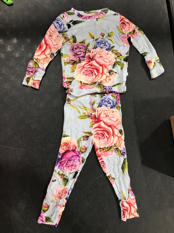 Photo 2 of (18-24 MONTHS) Posh Peanut Pajamas Set - Kids Two Piece Girls PJ - Toddler Sleepers Little Girl Clothes - Soft Viscose Bamboo - Easy Care