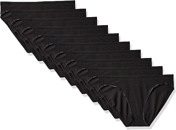 Photo 1 of (LARGE) Amazon Essentials Women's Cotton Bikini Brief Underwear 10 PACK