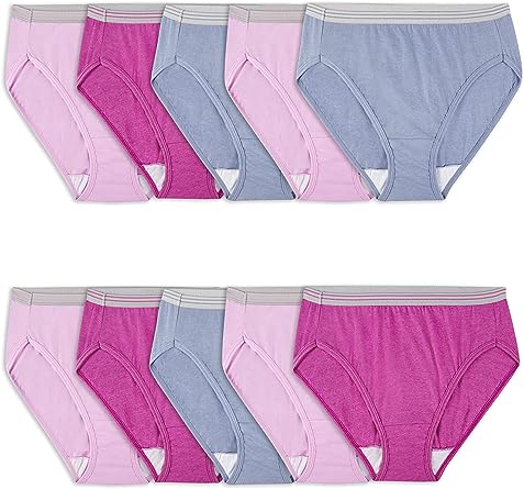 Photo 1 of (SIZE 8) Fruit of the Loom Women's Eversoft Cotton Brief Underwear, Tag Free & Breathable