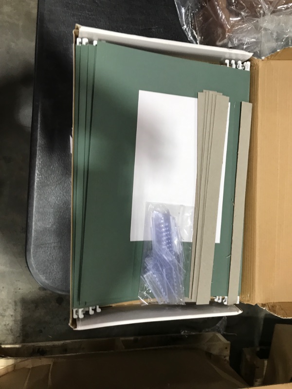 Photo 2 of HERKKA Extra Capacity Hanging File Folders, 30 Pack Reinforced Legal Size Hanging Folders with Heavy Duty 1 Inch Expansion, Designed for Bulky Files, Medical Charts, Green