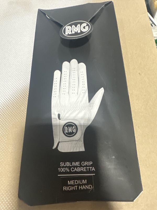 Photo 2 of RMG Co. Premium Leather Golf Glove for Men Available in Left and Right Hand Medium Right