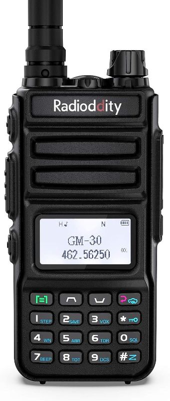Photo 1 of  GM-30 GMRS Radio, Handheld 5W Long Range Two Way Radio for Adults, GMRS Repeater Capable, with NOAA Scanning & Receiving, Display SYNC, for Off Road Overlanding, 1 Pack
