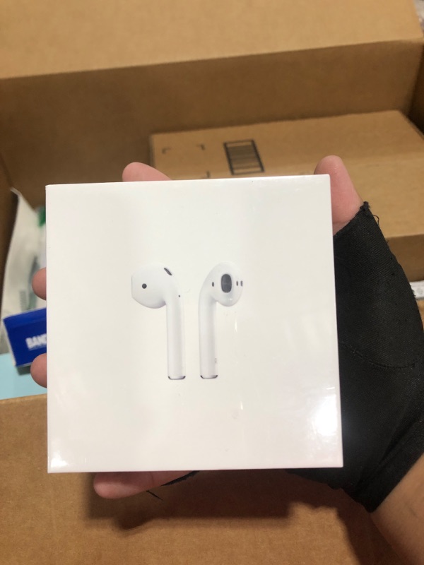 Photo 1 of Apple AirPods (2nd Generation) MV7N2AM/a with Charging Case - Stereo - Wireless - Bluetooth - Earbud - Binaural - in-ear
