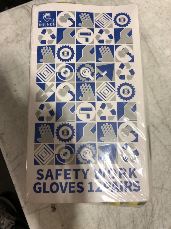 Photo 1 of 12 Pairs of Work Gloves - Size Large 