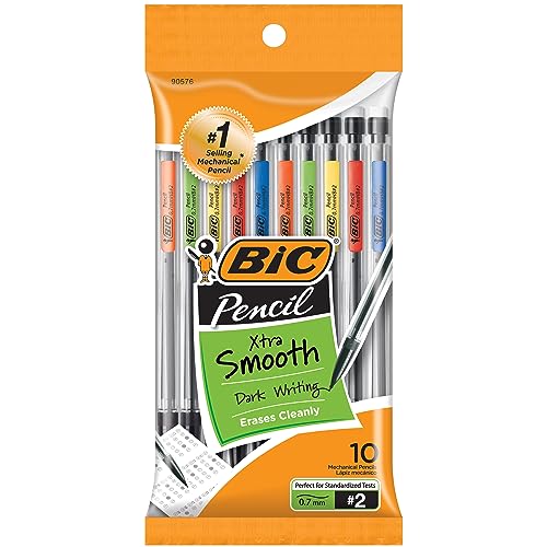 Photo 1 of BIC Xtra-Smooth Mechanical Pencils with Erasers, Medium Point (0.7mm), 10-Count Pack, Bulk Mechanical Pencils for School or Office Supplies - 12 PACKS OF 10 
