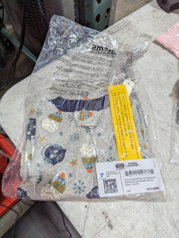 Photo 1 of Amazon Essentials Star Wars Holiday Family Pajama Sets Kids & Baby 12 Months Star Wars Winter - Footed Sleeper