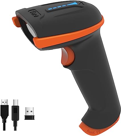 Photo 1 of Tera Barcode Scanner Wireless 1D Laser Cordless Barcode Reader with Battery Level Indicator, Versatile 2 in 1 2.4Ghz Wireless and USB 2.0 Wired 