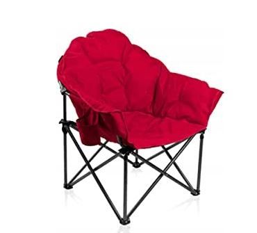 Photo 1 of ALPHA CAMP Moon Folding Camping Chair with Carry Bag
