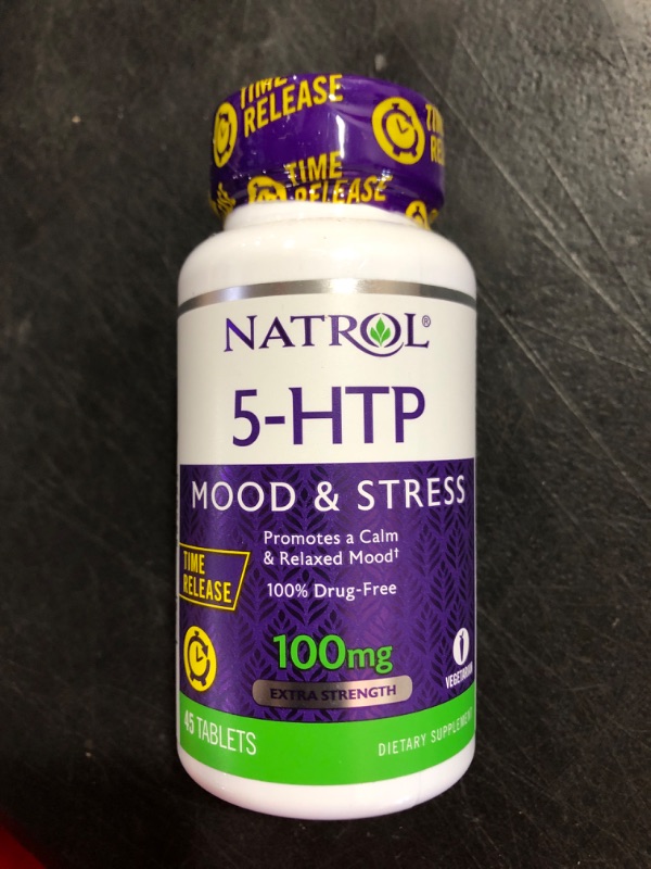 Photo 2 of 5-Htp 100Mg Time Release by Natrol - 45 Tab, 1 Pack BB Sept 30, 2023