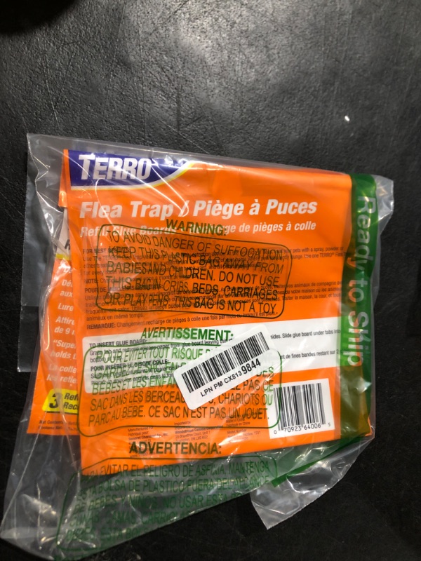 Photo 2 of 2 packs TERRO T231 Flea Trap Refills - Replacement Flea Trap Glue Boards - 6 Pack,White