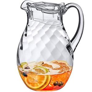 Photo 1 of Amazing Abby - Bubbly Whirly - Acrylic Pitcher (72 oz), Clear Plastic Water Pitcher 
