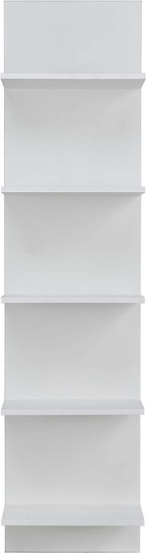 Photo 1 of  Decorative Wall Mount Vertical Shelving Unit – Modern Column Shelves (White)