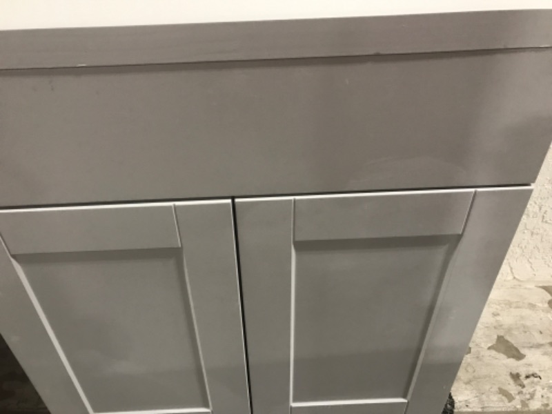 Photo 2 of 30" Fully Assembled Kitchen Base Cabinet, Shaker DOVE GRAY