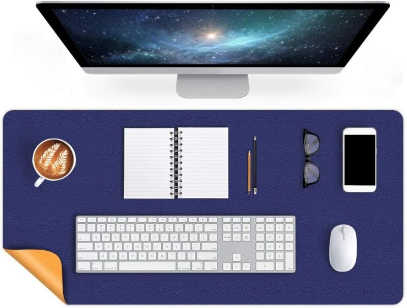 Photo 1 of 
Large Desk Pad Protector 24 X 36 Inch PU Leather Desk Blotter Mats on Top of Desks Office Desktop Computer Laptop Keyboard Gaming Mouse Pad Organizer Desk