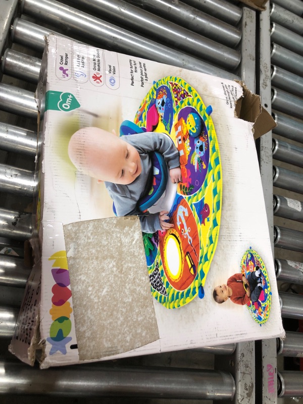 Photo 3 of LAMAZE Spin and Explore Baby Gym and Tummy Time Baby Play Mat, Multi Spin and Explore Mat