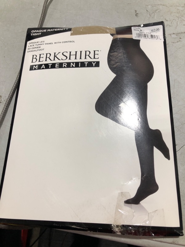 Photo 2 of Berkshire Women's Maternity Opaque Leg Hosiery in Nude (5701) | Size B