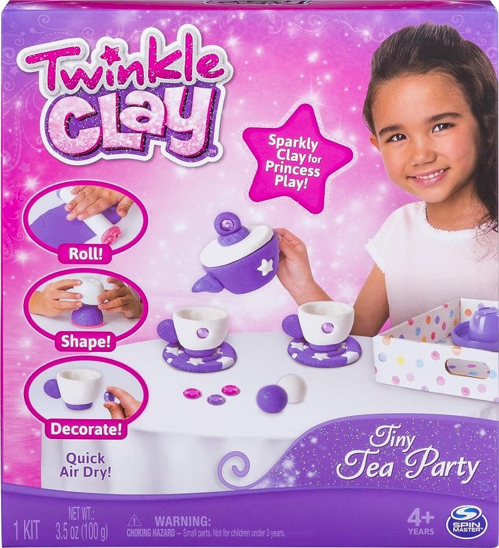 Photo 1 of 
Twinkle Clay - Tiny Tea Party Sparkly Air-Dry Clay Activity Kit, for Ages 4 and Up