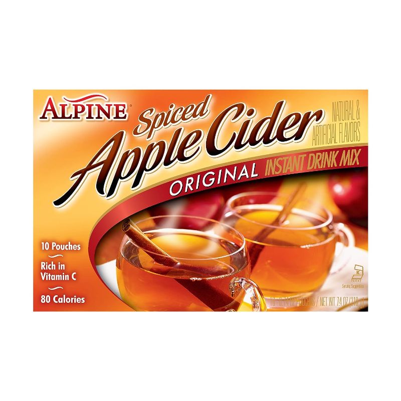 Photo 1 of Alpine Spiced Cider Original Drink Mix, Apple Flavor, 120 Pouches
BB 12/03/23