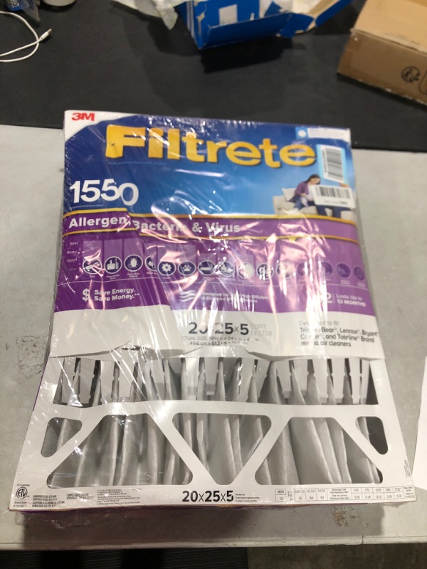 Photo 2 of 3M Filtrete Ultra Allergen Healthy Living Deep Pleat Furnace Filter