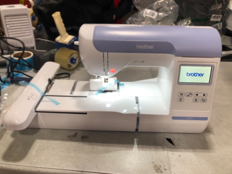 Photo 4 of Brother PE800 Embroidery Machine, 138 Built-in Designs, 5" x 7" Hoop Area, Large 3.2" LCD Touchscreen, USB Port, 11 Font Styles