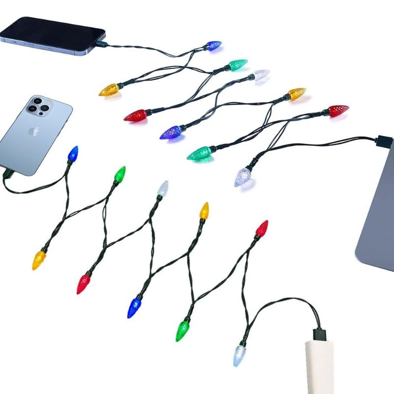 Photo 1 of Louliou USB and Bulb Charger, LED Christmas Lights Charging Cable for iphone