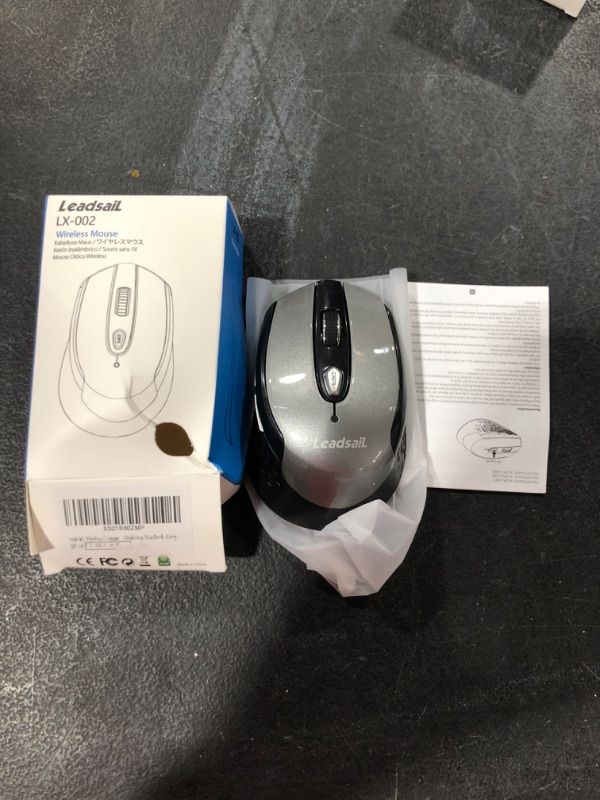 Photo 1 of LeadsaiL Wireless Mouse for Laptop, 2.4G Portable Slim Cordless Computer Mouse