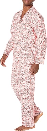 Photo 1 of Amazon Essentials Holiday Family Matching Pajama Sets Men's Medium White Forest - Flannel Set M