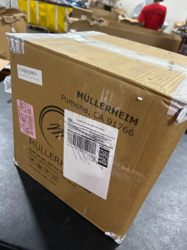 Photo 1 of MULLERHEIM 903 Collection 16-Piece Contemporary Ceramic Stoneware Dinnerware Set, Matte Dark Blue, Service for 4, Dishwasher and Microwave Safe, Lead-Free, Dinner Plates, Salad Dish, Bowls, Mugs