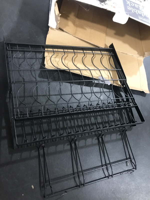 Photo 1 of Runnatal Large Dish Drying Rack with Drainboard Set, Extendable Dish Rack, Utensil Holder, Cup Holder, Expandable Dish Drainer for Kitchen Counter