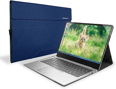 Photo 1 of Honeymoon Protective Case for Hp Spectre x360 13-AP000/AC000/AE000/CONVE 13-W000 Series 2 in 1 Laptop,PU Leather Folio Hard Shell Case Cover,S024-13-Blue 