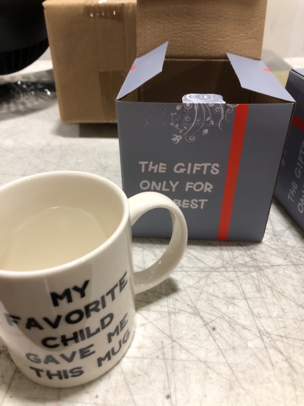 Photo 1 of "My Favorite Child Gave Me This Mug." - White Mug - Gift - Parent from Child 
