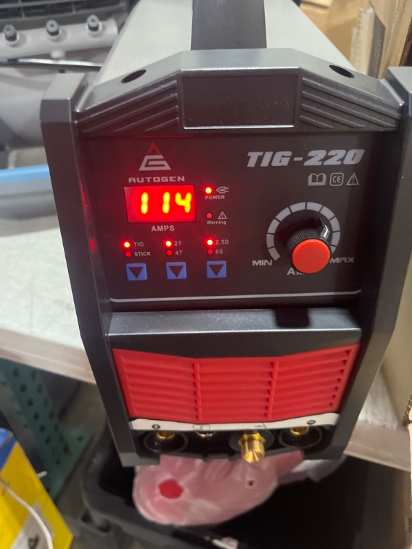 Photo 6 of AUTOGEN TIG Welder, High Frequency TIG/ARC/Stick 2 in 1 Welding Machine, 220 Amp 110V & 220V Dual Voltage Welder with Lift TIG Torch and LED Digital Display