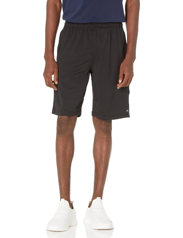 Photo 1 of Amazon Essentials Men's Tech Stretch Training Short SIZE  Large Black