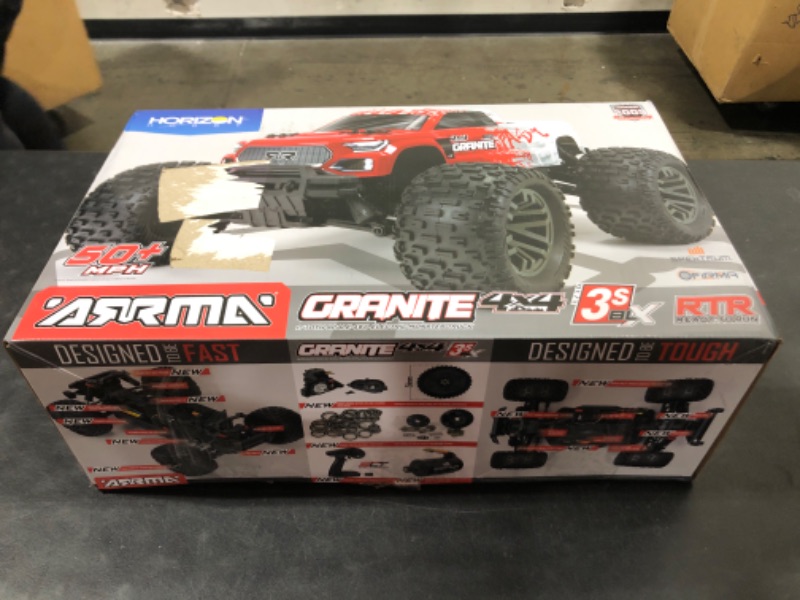 Photo 3 of ARRMA 1/10 Granite 4X4 V3 3S BLX Brushless Monster RC Truck RTR (Transmitter and Receiver Included, Batteries and Charger Required )