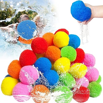 Photo 1 of YUFUL Reusable 60pcs Water Balls Set - Water Toys for Kids and Adult, Fun Outdoor Summer Activities for Boys & Girls, Perfect for Pool and Backyard, Ideal for Outdoor Activities & Kids Summer Toys!