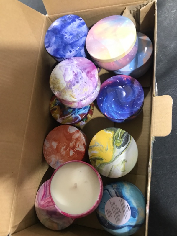 Photo 2 of 12 Pack Scented Candles Gift Set 2.5oz Strong Fragrance Aromatherapy Candles Natural Soy Wax Candles Portable Travel Tin Jar Candles Gifts for Home Scented Decoration Birthday Valentine'sDay
