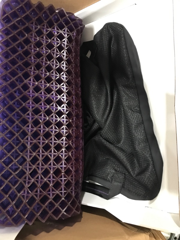 Photo 2 of Purple Royal Seat Cushion - Seat Cushion for The Car Or Office Chair - Temperature Neutral Grid