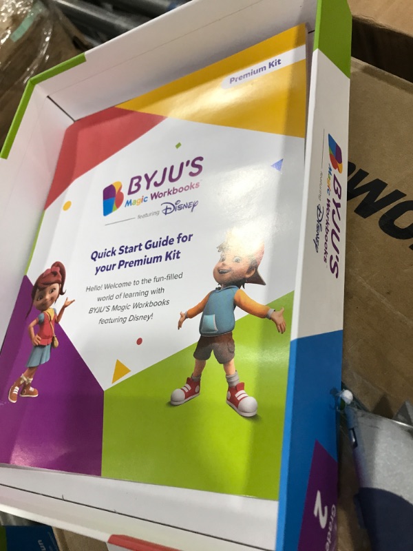 Photo 3 of BYJU’S Learning Kits: Disney, 2nd Grade Premium Edition (App + 8 Workbooks) Ages 6-8, Featuring Disney & Pixar Characters - Learn Grammar, Multiplication/Division & Writing - Osmo iPad Base Included iPad 2nd Grade