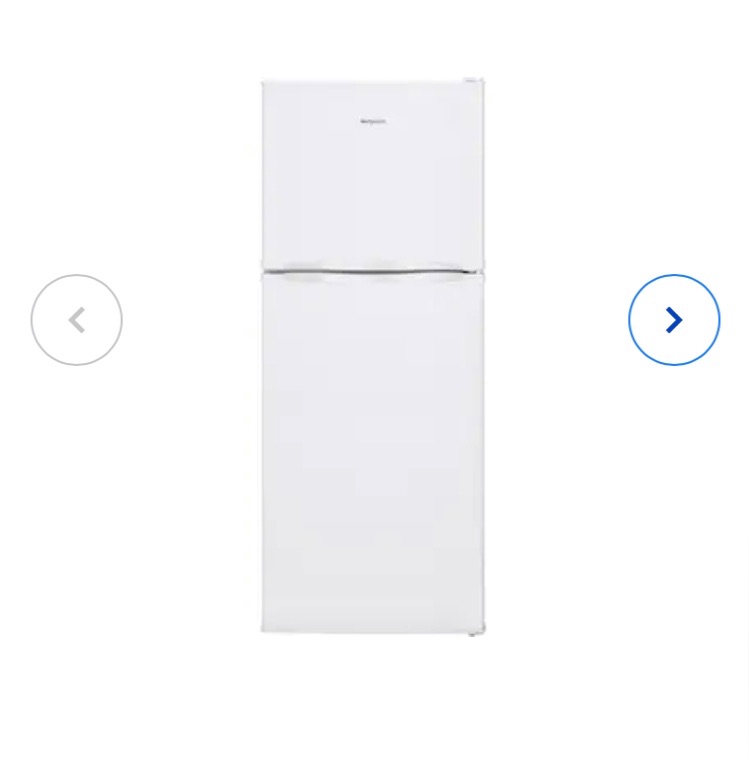 Photo 1 of 10.1 cu. ft. Top Freezer Refrigerator in White