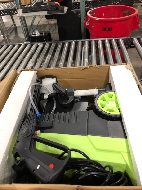 Photo 2 of [Upgraded Version] Pressure Washer 3000PSI Electric Power Washer 2000W High Pressure Washer 2.9GPM Professional High Pressure Cleaner with 5 Nozzles for Cars Driveways Fences Patios Green