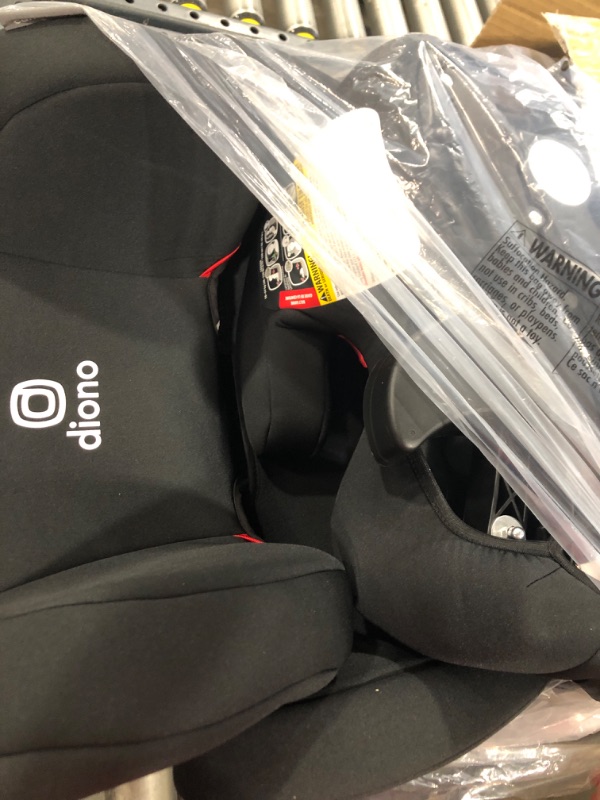 Photo 3 of Diono Cambria 2 XL 2022, Dual Latch Connectors, 2-in-1 Belt Positioning Booster Seat, High-Back to Backless Booster with Space and Room to Grow, 8 Years 1 Booster Seat, Black NEW! Black