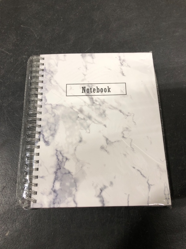 Photo 1 of FVLFIL Hardcover 8.5" x 11" Spiral Bound Gray Marble Notebook/Journal College Ruled Paper Spiral Bound.