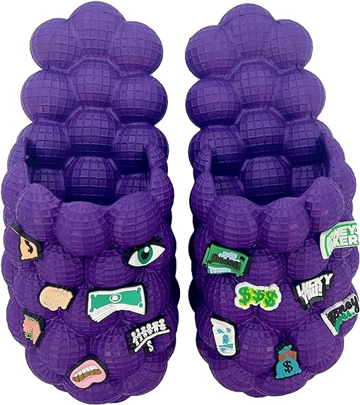 Photo 1 of Anboa Bubble Slides, Bubble Slippers, Massage Bubble Slides Slippers for Women Men, Funny Lychee Non-slip Spa Slippers, Soft Pillow Stress Relief Slides, Reflexology Sandals for Ladies Slides SIZE 10/11