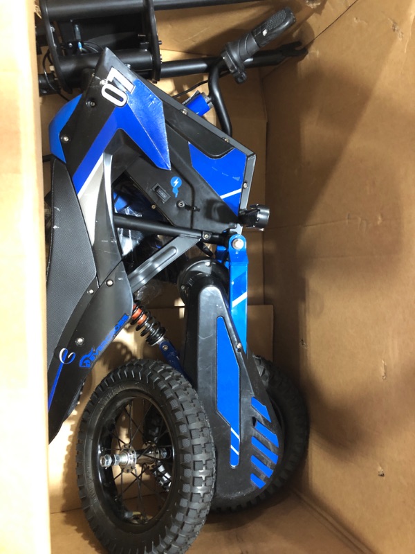 Photo 2 of EVERCROSS EV12M Electric Dirt Bike,300W Electric Motorcycle,15.5MPH & 9.3 Miles Long-Range,3-Speed Modes Motorcycle