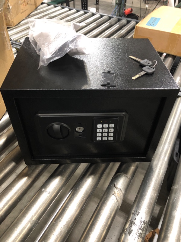 Photo 1 of 0.8 Cubic Home Safe Fireproof Waterproof with Digital Keypad Key, Anti-Theft Fireproof Safe with Fireproof Money Bag, Security Safe Box for Pistol Money Medicine Important Documents 0.8Cubic