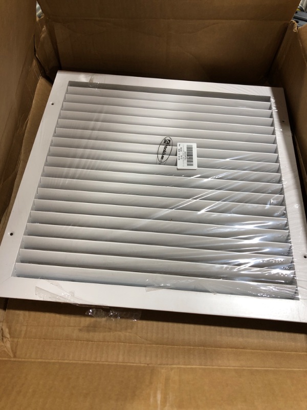 Photo 1 of 13.9"w X 13.9"h Shed Vent, Hon&Guan Aluminum Alloy Gable Vent, Door Vents For Interior Doors Dryer Vent Covers For Wall House[Outer Dimensions: 16"x 16"h]. 16" x 16" Aluminum Alloy