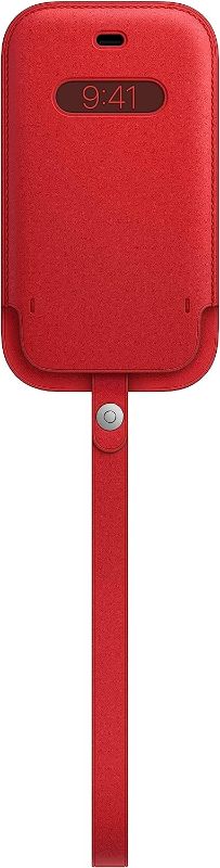 Photo 1 of Apple iPhone 12 Mini Leather Sleeve with MagSafe - (Product) RED